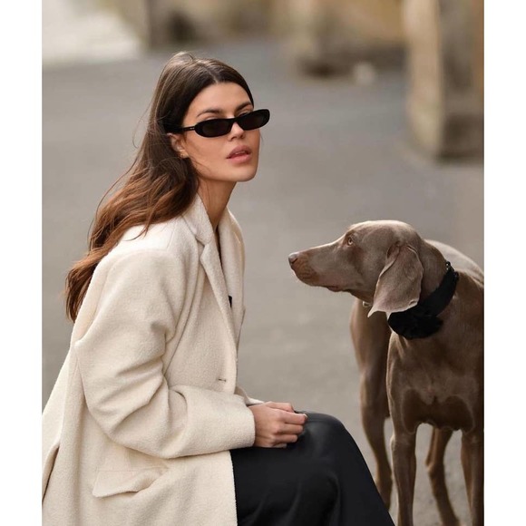 NEW Saint Laurent SL557 SHADE Black Slim Sunglasses - Picture 7 of 9